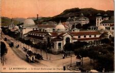 La Bourboule - le Grand Hotel Of Thermes And Ave Postcard Horse & Carriage picture