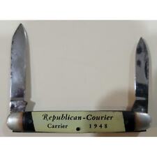 Vintage Republican Courier Carrier 1948 Penknife. McComb, Ohio. picture