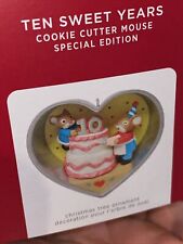 2021 Hallmark Christmas Ornament TEN SWEET YEARS Cookie Cutter Mouse Sp Edition picture