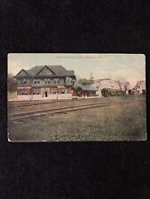 c1912 WABASH, IN Postcard - BIG FOUR DEPOT Train Railroad Station.  picture