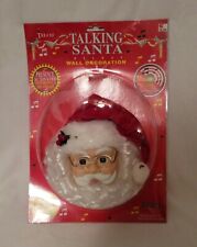 Vintage 1991 Telco Talking Santa Motion Activated Door/Wall Christmas Music NOS picture