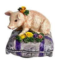 Vintage Schmid Yamada Pig on Pillow Figurine picture