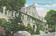 Vintage Louisiana Linen Postcard New Orleans Tulane University Gibson Hall picture