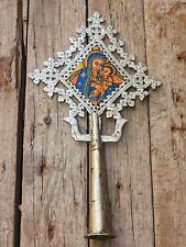 Hand Painted Ethiopian Orthodox Coptic Processional Cross African Art Christian  picture