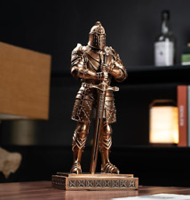 Medieval Knight In Armor Statue Soldier Warrior Figurine Armour Home Decor Gift picture