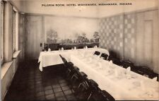 Mishawaka Indiana IN Hotel Pilgrim Room Private Dining Sepia Photo Postcard picture