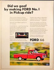 1965 Ford Red Pickup Trucks for 66 Vintage Print Ad picture