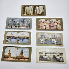c1900s Russia Photo Stereo Card Lot Of 7 Including Moscow St Petersburg More picture