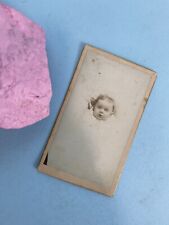 Victorian Baby Antique Cabinet Card Photo Pocket-Size Little Edith Emma picture