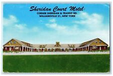 c1950 Sheridan Court Motel & Restaurant Williamsville New York Vintage Postcard picture