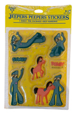 Hallmark Ambassador Jeepers Peepers Gumby Puffy Stickers New MIP picture