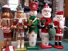 Lot Of 5 Wood Christmas Nutcrackers Soldier 13