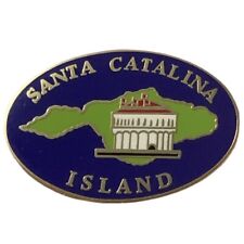 Santa Catalina Island Catalina Casino Map Travel Souvenir Pin picture