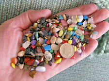 NEW GENUINE 1/4 LB ASSORTED MINIATURE TINY VERY SMALL GEMSTONES & CRYSTALS picture