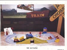 VINTAGE AD SHEET #3291 - 1990 MATTEL - TOOT N GO TRAIN TOY SET picture
