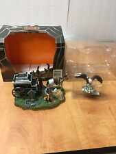 Lemax Spooky Town Gruesome Grave Digger 53511 Horse Drawn Hearse & Vulture READ picture