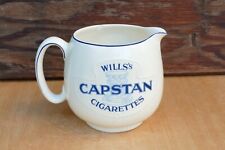 Vintage Wills Capstan Cigarettes Water Pitcher Pub Jug AS IS - Chip picture