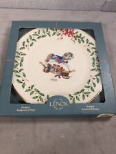 Lenox China Annual Holiday Christmas Plate 1992 Rocking Horse ~ USA picture