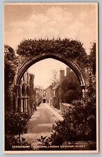 Postcard Canterbury Cathedral Monks Infirmary Ruins Archway Kent England  picture