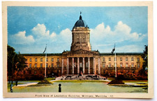 Postcard Legislative Building Winnipeg Manitoba VTG Front View picture