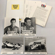 1985 Renault ELF Formula One F1 Racing Team Press Kit Patrick Tambay Warwick picture