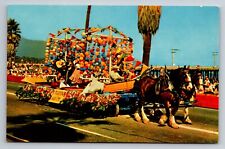 Fiesta Time In Santa Barbara California Vintage Unposted Postcard picture