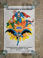 Vintage 1985 DC Super Powers Collection - Warner VHS Beta Promo Poster picture