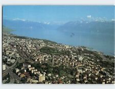 Postcard Vue générale aérienne, Lausanne et Le Lac Léman, Lausanne, Switzerland picture