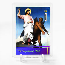 THE TEMPTATION OF CHRIST Holographic Art Card 2024 GleeBeeCo Holo Faith #THPN picture