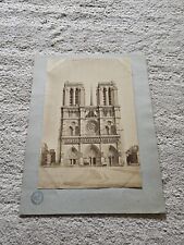 Gothic Age Churcg Photograph Albuminated A. Giraudin Paris Stamped France picture