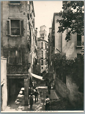 Ed. Alinari, Italy, Venice, Calle Rampani Vintage Silver Print. Venice Shooting picture