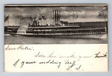 Hudson River Dayline, Ship, Transportation, Vintage c1906 Souvenir Postcard picture