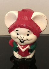 Vintage 1981 Avon Small Carolling Mouse Candle 2 3/4