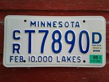 MINNESOTA 2005 License Plate CRT7890 MINT picture