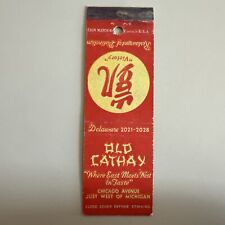 Vintage 1950s Old Cathay Chinese Restaurant Chicago Matchbook Cover picture