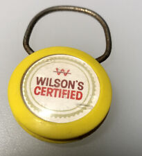 Wilson’s Certified Food Meat Ham Bacon Pork Cheese Vintage Keychain Key Ring picture