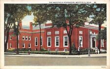 Westfield Massachusetts~Athenaeum~1939 White Border Postcard picture