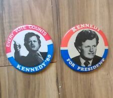 (2) Vintage Ted Kennedy 2.5