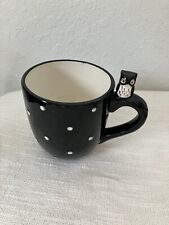 Global Design Collections 3D Kate Williams Black & White Dot Mug with Owl inside picture