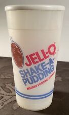 Vintage Jell-O Shake-A- Pudding Instant Pudding Plastic Shaker with White Lid picture