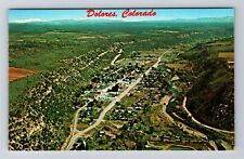 Dolores CO-Colorado Aerial City View Vintage Souvenir Postcard picture