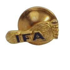 Rare Vtg IFA International Footprint Association Bare Foot Shape Pin Gold Tone picture