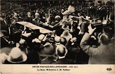 CPA Fetes Franco-Dutches 1912 Paris Queen Wilhelmine Royalty (1390782) picture