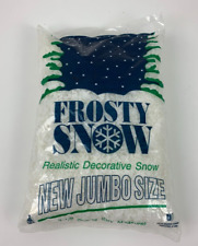 Vintage Fake Frosty Snow Realistic Decorative Jumbo Bag 3.5 Quarts Christmas NEW picture