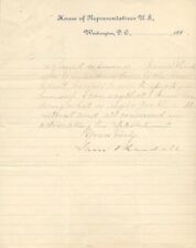 SAMUEL J. RANDALL - MANUSCRIPT LETTER SIGNED 07/06/1885 picture