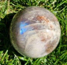Stunning Large High Quality Moonstone Crystal Sphere 10cm 1.32kg & Stand picture