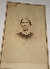 Rare Antique Victorian American ID'd Civil War Era Mary W. Fitz Maine CDV Photo picture