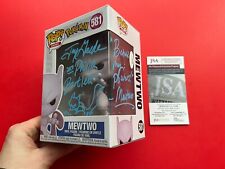Jay Goede Philip Bartlett Signed Sketched Mewtwo Funko Pop 581 Pokemon w/Quote picture
