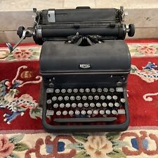 Vintage Royal Manual Typing Black Clean Classic Typewriter Touch Control No Case picture