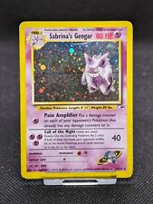 Pokemon Card Sabrina’s Gengar 14/132 Rare Holo Gym Heroes WOTC Played  picture